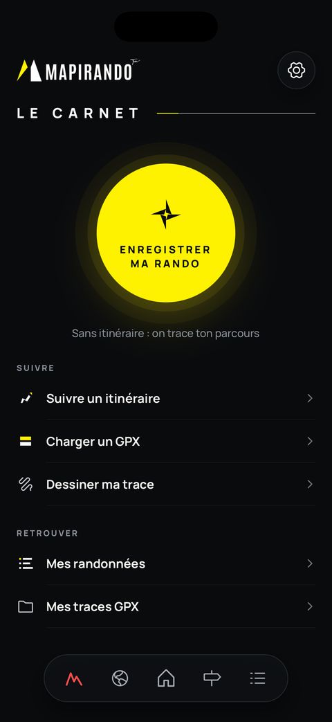 Le Carnet GPS : enregistrer une randonnée, suivre un itinéraire, dessiner sa trace